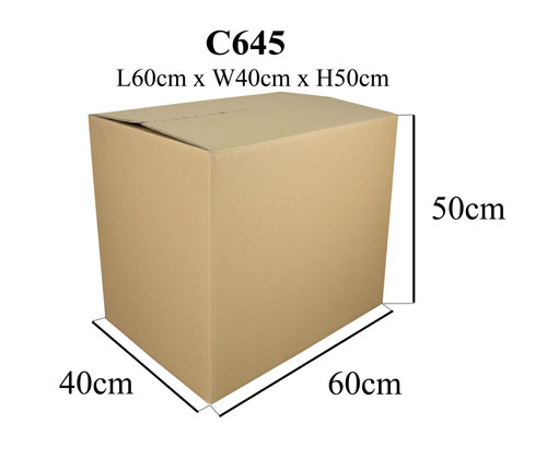 C645 Carton Box, L60 x W40 x H50cm