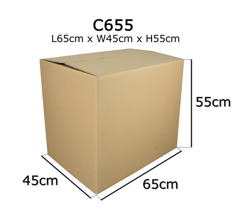 C655 Carton Box, L65 x W45 x H55cm